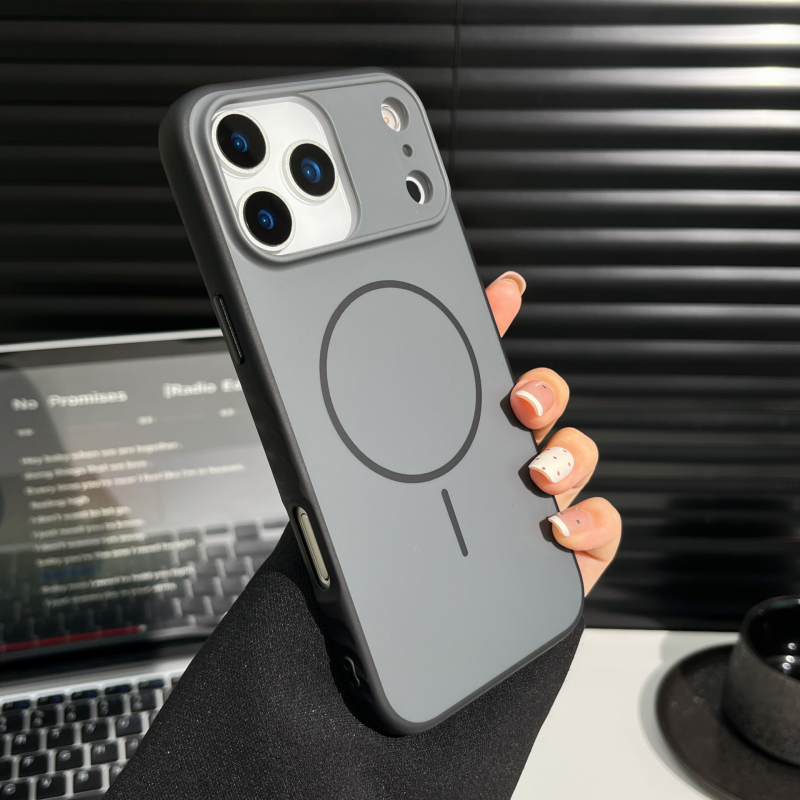 Shell Xinfa Matt hátlap tok iPhone 12–17 Pro/Max-hoz, PC műanyag, mágneses vonzás, kopásállóság, zuhanás elleni védelem