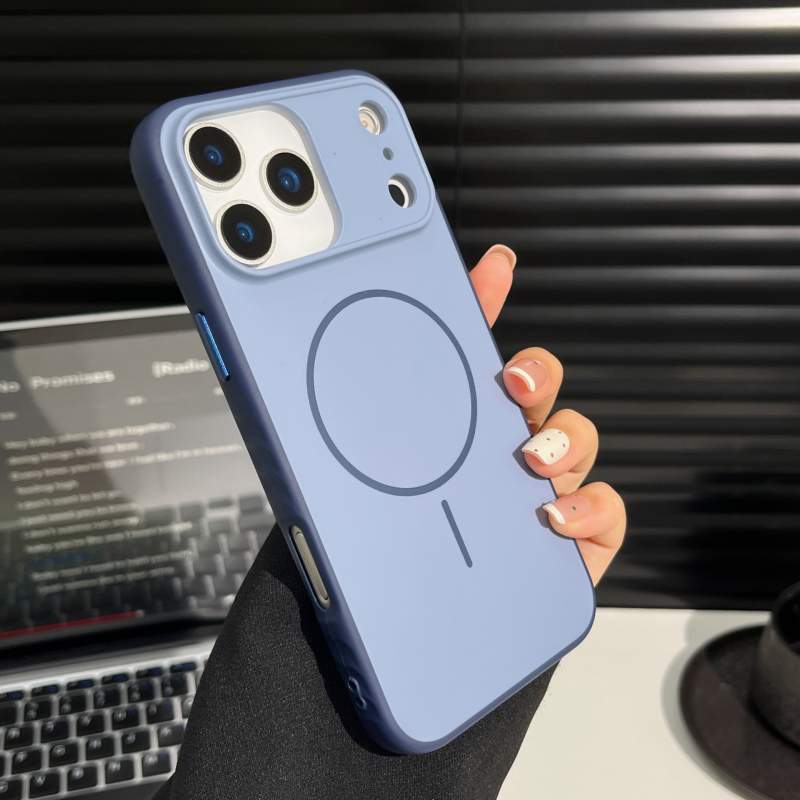 Shell Xinfa Matt hátlap tok iPhone 12–17 Pro/Max-hoz, PC műanyag, mágneses vonzás, kopásállóság, zuhanás elleni védelem