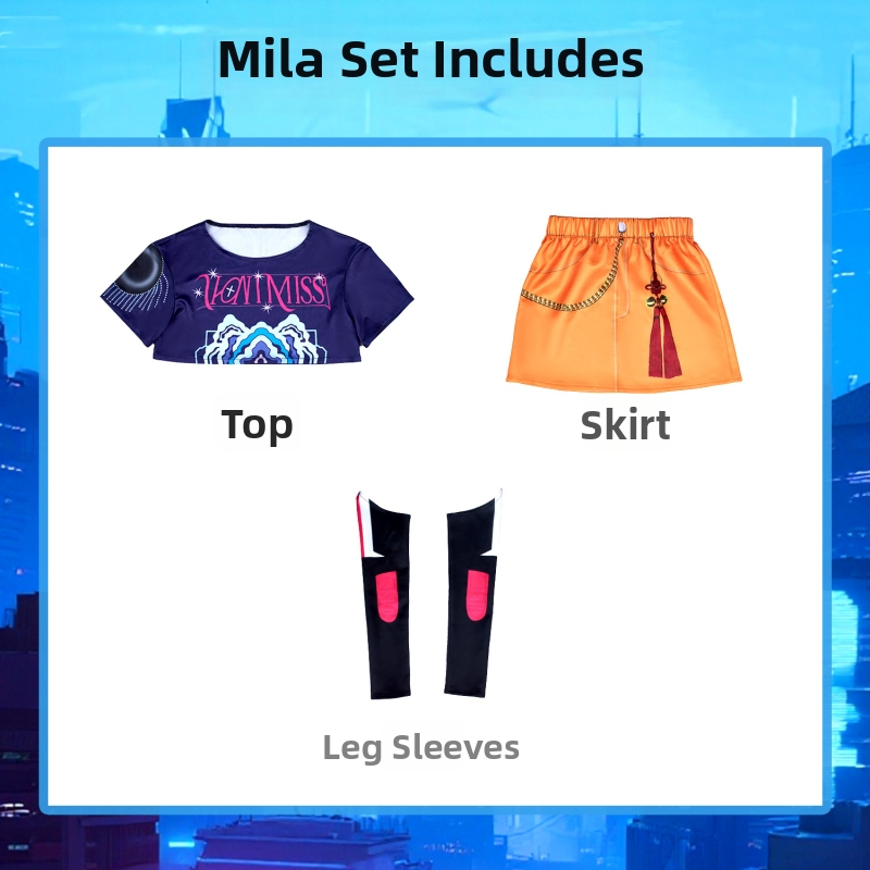 Κοσπλέι Κόστουμ – Hunt Demon Girl Group (Rumi, Mila, Zoya), στυλ K-Pop Idol, Πολυεστέρας, Καλοκαίρι 2025