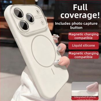 Puzdro na Apple telefón z tekutého silikónu, matný povrch, proti pádu, jednoduchý a elegantný štýl