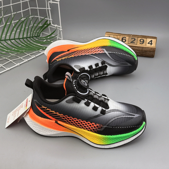 Zhijin Gyerekek Futócipő - könnyű, légáteresztő hálós felsőrész, uniszex, forgatható gombos zárás, 2026 tavasz