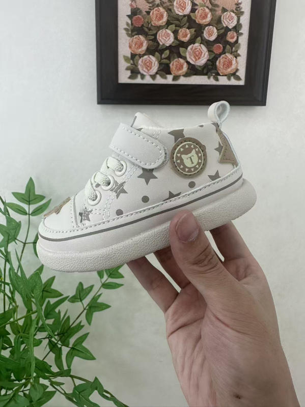 Unisex funkcionalne dječje cipele s Velcro zatvaranjem, prozračni vodootporni gornji dio od mikrovlakana, protuklizna debela potplat, održavaju toplinu, uzrast 12–36 mjeseci