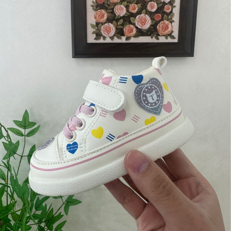 Unisex funkcionalne dječje cipele s Velcro zatvaranjem, prozračni vodootporni gornji dio od mikrovlakana, protuklizna debela potplat, održavaju toplinu, uzrast 12–36 mjeseci