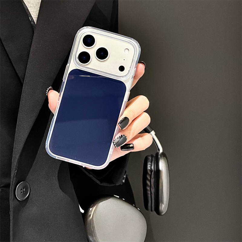 Kućište za telefon za seriju iPhone 13–17, akril, mat završetak, proziran okvir, otpornost na padove
