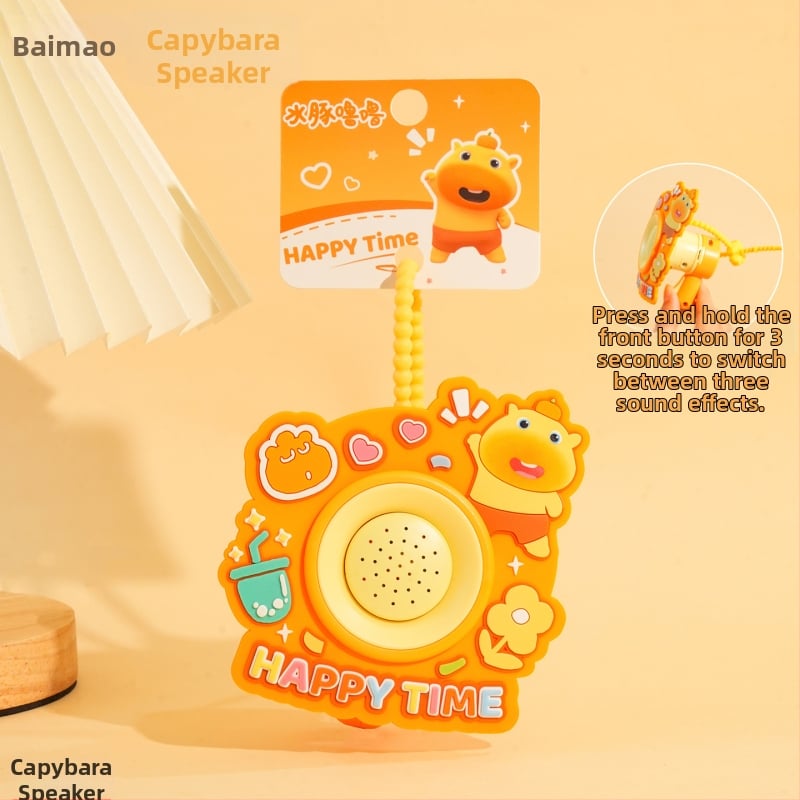 Capybara LuLu карикатурен ключодържател, PVC материал, аксесоар за чанта и играчка, IP одобрен (аниме игри)