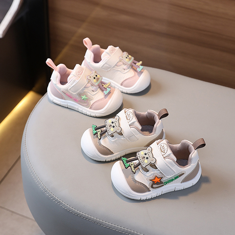 Dječje cipele za učenje - Unisex, Protivklizne, Mekana potplat, Velcro zatvarač, 12–36 mjeseci