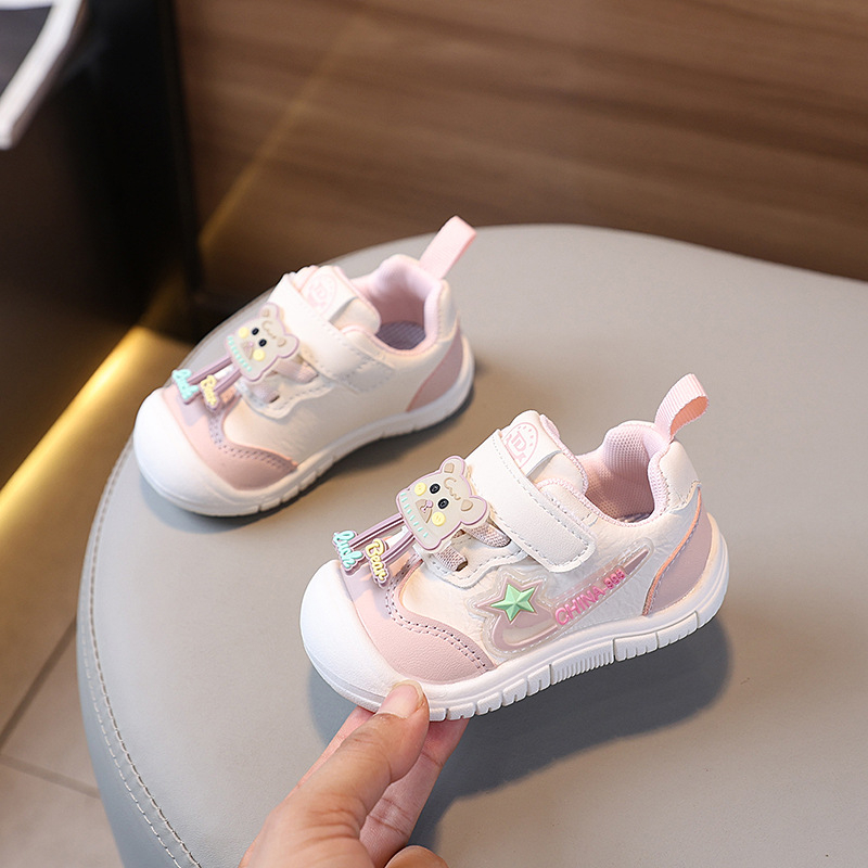 Dječje cipele za učenje - Unisex, Protivklizne, Mekana potplat, Velcro zatvarač, 12–36 mjeseci