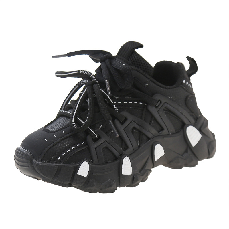Djevojčice tenisice u stilu dad shoes – prozračni gornji dio od PU-a, za sve sezone, antislip potplat PVC-a, za uzrast 4–16 godina, jesensko-2024 izdanje