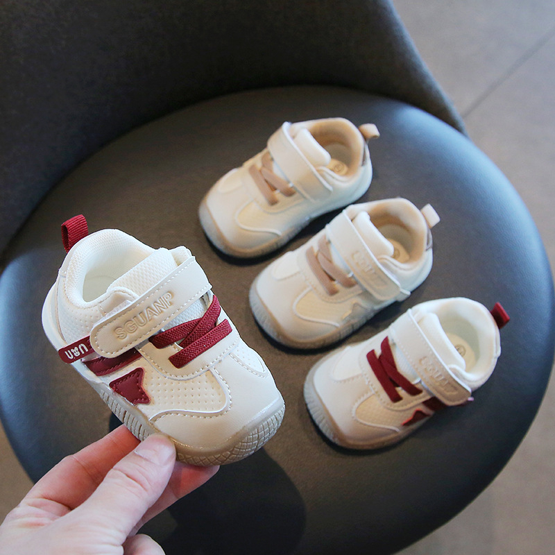 Unisex cipele za bebe i malu djecu – gornji dio od mikrovlaknaste kože, mekana potplat, zatvarač na Velcro, uzorak životinja, protuklizna i otporna konstrukcija