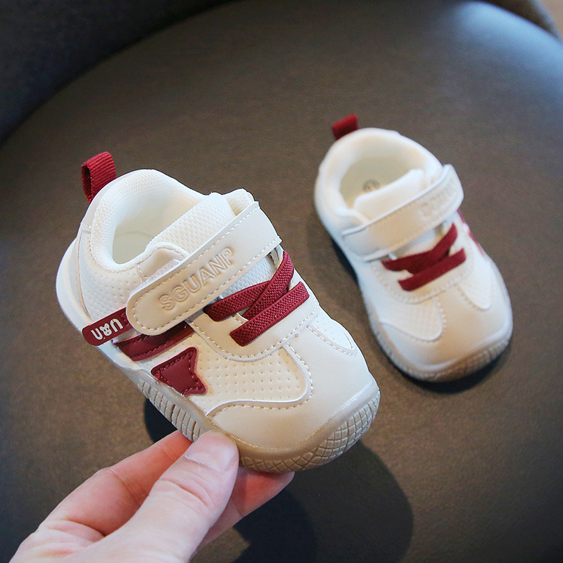 Unisex cipele za bebe i malu djecu – gornji dio od mikrovlaknaste kože, mekana potplat, zatvarač na Velcro, uzorak životinja, protuklizna i otporna konstrukcija