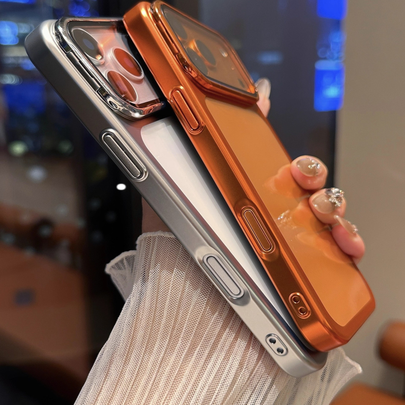 Kućište za iPhone 17 Pro Max s elektroplatiranim polikarbonatom, nevidljivim držačem i prozirnim zaštitnikom leće