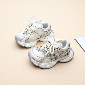 Unisex dječje Dad Sneakers tenisice s mrežastim gornjim dijelom, EVA potplat, prozračna, protuklizne, Velcro kopča, jesen 2025