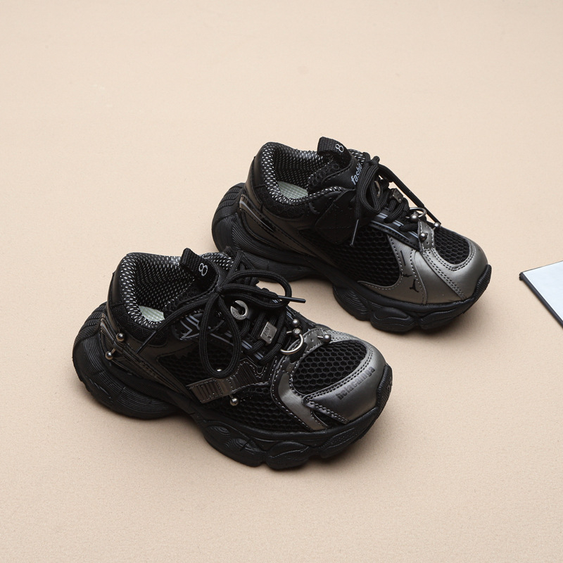 Unisex dječje Dad Sneakers tenisice s mrežastim gornjim dijelom, EVA potplat, prozračna, protuklizne, Velcro kopča, jesen 2025