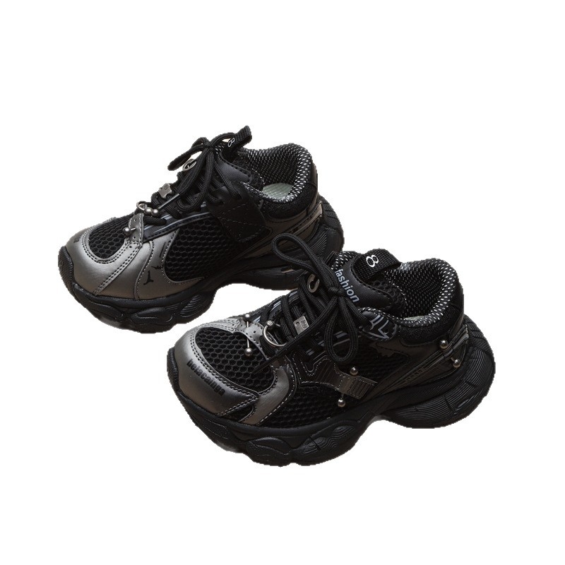 Unisex dječje Dad Sneakers tenisice s mrežastim gornjim dijelom, EVA potplat, prozračna, protuklizne, Velcro kopča, jesen 2025
