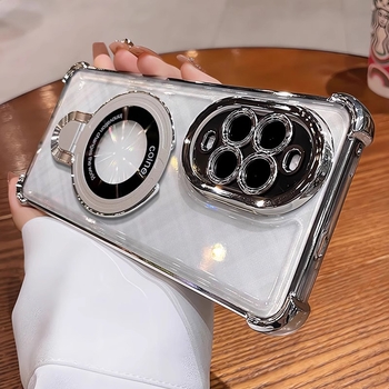 Husă Huawei Nova 15 cu protecție anti-cădere și suport, realizată prin injecție, cu film pentru obiectiv