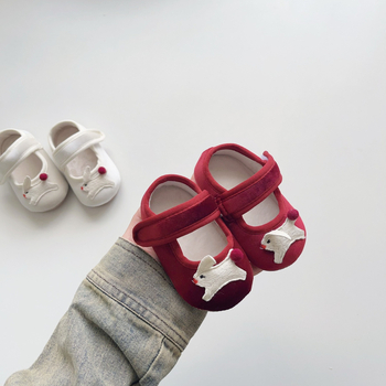 Dječje cipele za hodanje s crtić motivom za djevojčice, zima, korejski stil, prozračna mekana potplat, Velcro zatvarač, za dob 6–36 mjeseci
