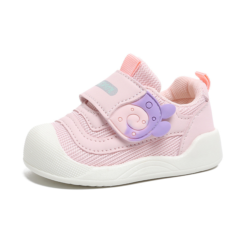 Funkcionalne cipelice za bebe – prozračne gornje od sintetičke kože i mreže, Velcro zatvarač, nizak profil, uzrast 0–36 mjeseci