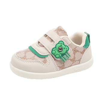 Unisex tenisice za bebe s PU gornjim dijelom | Velcro zatvarač | 12–36 mjeseci | životinjski uzorak