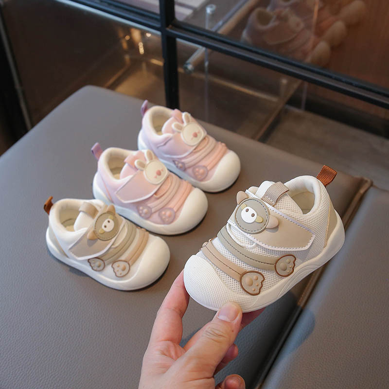 Dječje tenisice za učenje hodanja, unisex, mrežasti gornji dio, Velcro kopčanje, prozračne i protuklizne, za dob 12–36 mjeseci