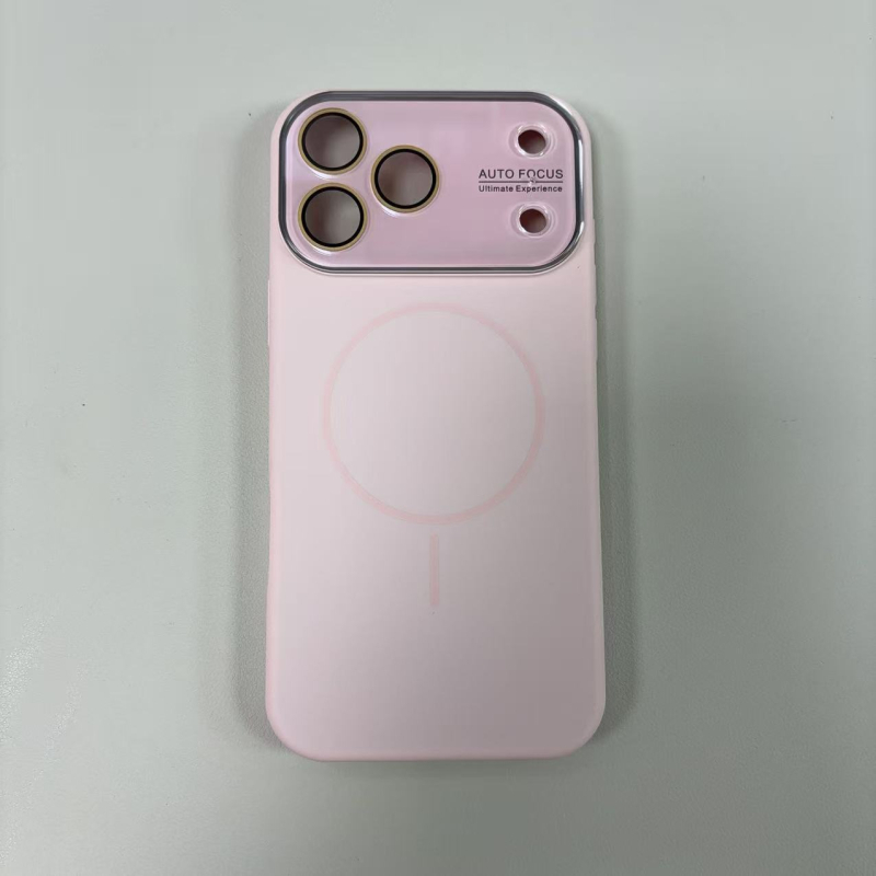  husă de protecție din silicon lichid, cu fereastră mare, prindere magnetică, finisaj în relief, compatibilă cu dispozitive Apple