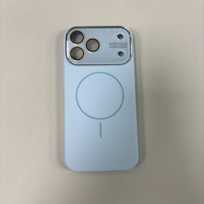  husă de protecție din silicon lichid, cu fereastră mare, prindere magnetică, finisaj în relief, compatibilă cu dispozitive Apple