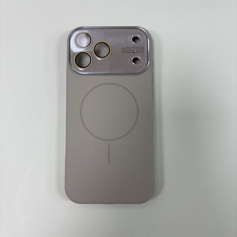  husă de protecție din silicon lichid, cu fereastră mare, prindere magnetică, finisaj în relief, compatibilă cu dispozitive Apple