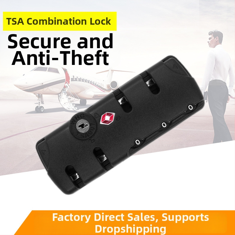 Κλειδαριά αποσκευών με κωδικό, ABS σώμα, μοντέλο ES-057, αντικλοπή, αξεσουάρ αποσκευών