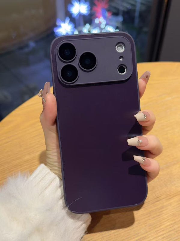 Kućište za iPhone - matirani akrilni stražnji pokrov, zaštita od ogrebotina, pada i otisaka prstiju, japansko-korejski stil, kompatibilno s iPhone 15 Pro/16 Pro/17 Pro/17 Pro Max