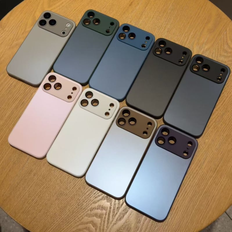 Kućište za iPhone - matirani akrilni stražnji pokrov, zaštita od ogrebotina, pada i otisaka prstiju, japansko-korejski stil, kompatibilno s iPhone 15 Pro/16 Pro/17 Pro/17 Pro Max