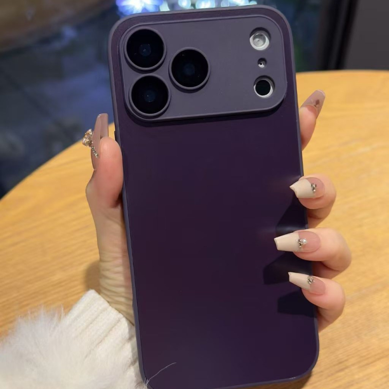 Kućište za iPhone - matirani akrilni stražnji pokrov, zaštita od ogrebotina, pada i otisaka prstiju, japansko-korejski stil, kompatibilno s iPhone 15 Pro/16 Pro/17 Pro/17 Pro Max