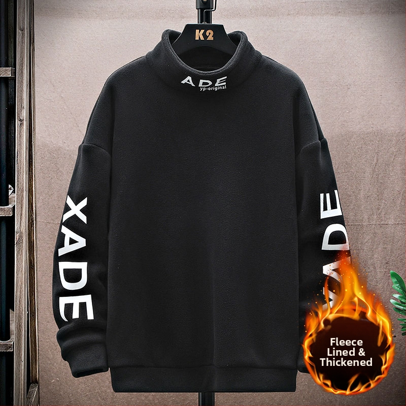 Fiatalos kapucnis mellény téli viselet, cipzárral, laza szabás, geometriai minta