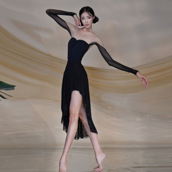 Ενήλικου πλέγμαμ želeμπαλέτο πρακτικό ένδυμα με πλέγμα, κινεζικό στυλ, λογοτεχνικό ρετρό, Άνοιξη 2025, TR ύφασμα, PVC ≤30%