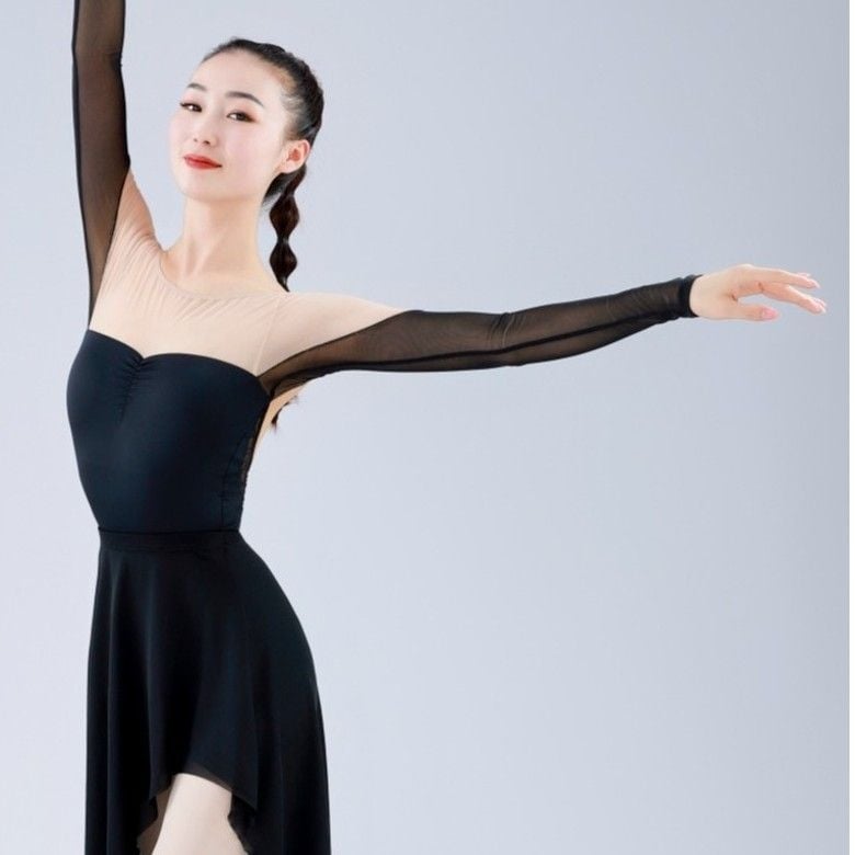 Ενήλικου πλέγμαμ želeμπαλέτο πρακτικό ένδυμα με πλέγμα, κινεζικό στυλ, λογοτεχνικό ρετρό, Άνοιξη 2025, TR ύφασμα, PVC ≤30%