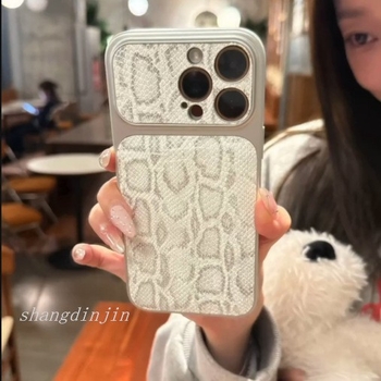 Kryt s uzorkom zmijske kože za iPhone 17 Pro Max i iPhone 16 Pro – akril zaštitni kućište, otpornost na padove, anti otisci prstiju, odvod topline