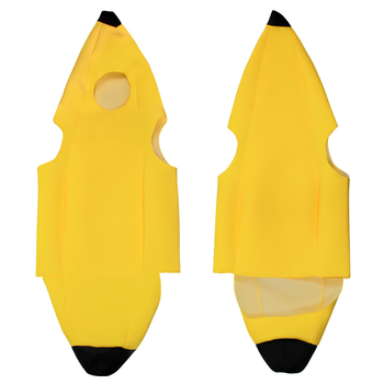 Odrasli Kostim Banana Superman – cosplay odijelo za crtani lutku, unisex, pleteni smiješani materijal, poliester 90–95%