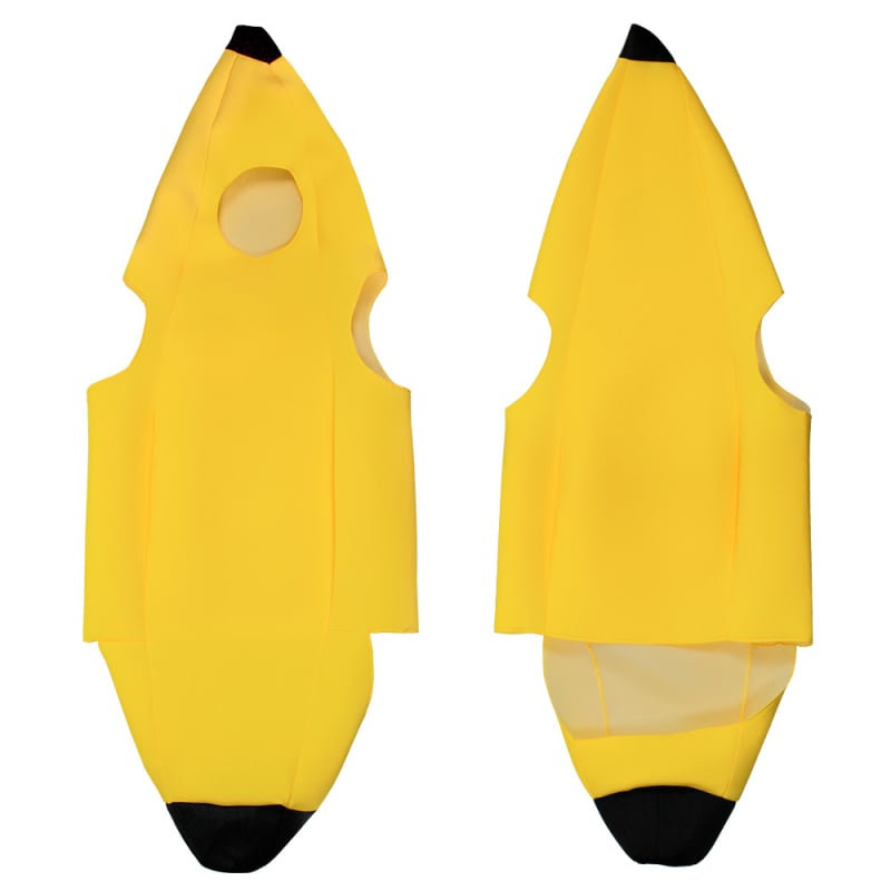 Odrasli Kostim Banana Superman – cosplay odijelo za crtani lutku, unisex, pleteni smiješani materijal, poliester 90–95%
