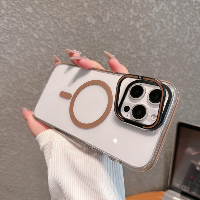 Držač leće za telefon s mat završnom obradom TPU+PC, magnetsko pričvršćivanje, otpornost na padove, kompatibilan s iPhone 12–14 Pro/Max