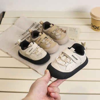 Unisex dječje sportske tenisice za bebe, gornji dio od mikrovlaknaste kože, niski kroj, Velcro zatvarač, protuklizna mekana đon
