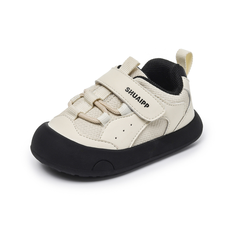 Unisex dječje sportske tenisice za bebe, gornji dio od mikrovlaknaste kože, niski kroj, Velcro zatvarač, protuklizna mekana đon