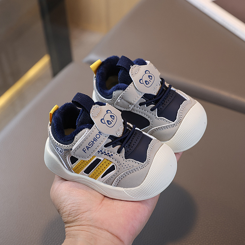 Zimske cipele za bebe i malu djecu, unisex, 12–36 mjeseci, protuklizna mekana potplata, Velcro zatvaranje