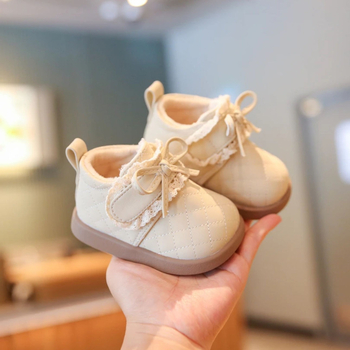 Cipele za bebe - Princeza stil, gornji dio od sintetičke kože, Velcro zatvarač, prozračna, protuklizna