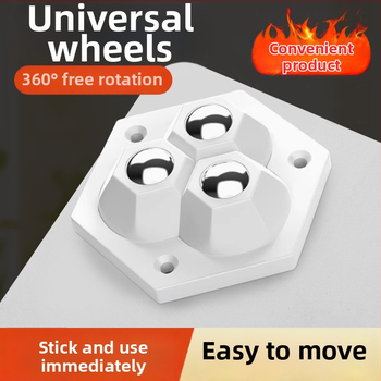 Qianchuan role autoadezive pentru dulapuri, silențioase, cu rulmenți cu bile, ABS + bile de oțel, rezistente la uzură