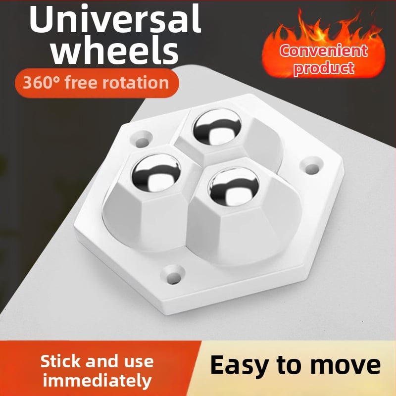 Qianchuan role autoadezive pentru dulapuri, silențioase, cu rulmenți cu bile, ABS + bile de oțel, rezistente la uzură