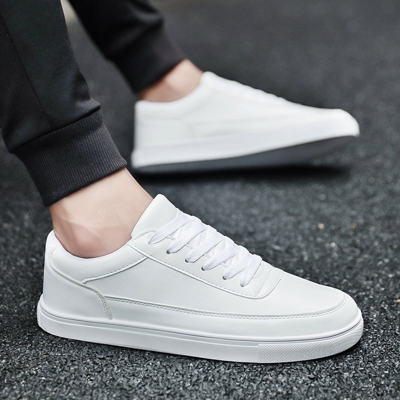 Muške tenisice za skateboard s PU gornjim dijelom, niski profil, gumeni potplat, vezanje