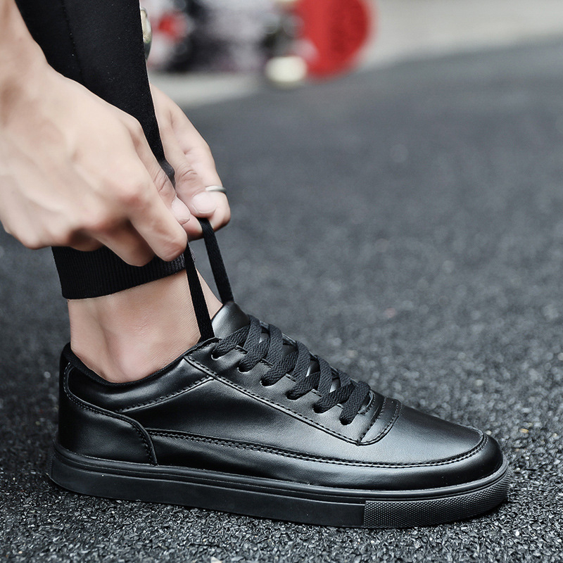 Muške tenisice za skateboard s PU gornjim dijelom, niski profil, gumeni potplat, vezanje