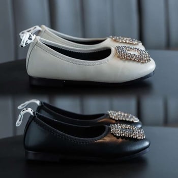 Dječje kožne cipele za djevojčice, gornji dio Space leather, srednji visoki dio (Mid-top), zimske, gumeni potplat, stil princeze