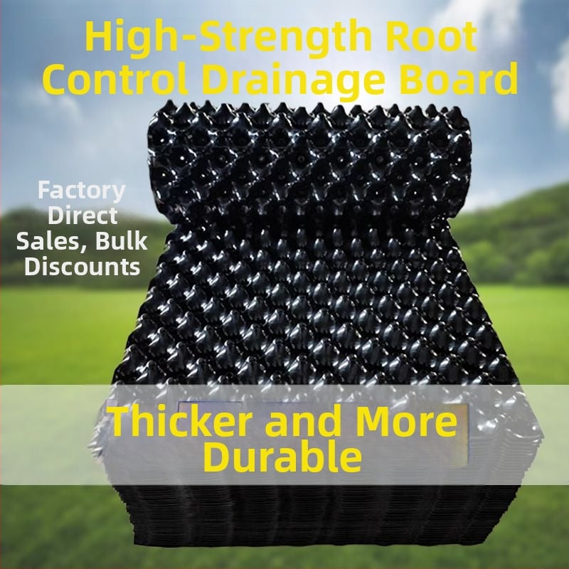 Drenážna doska pre strešnú záhradu s bariérou proti koreňom – plastová hydrofóbna drenážna filtrácia pre kvetináče a záhradné jazierka