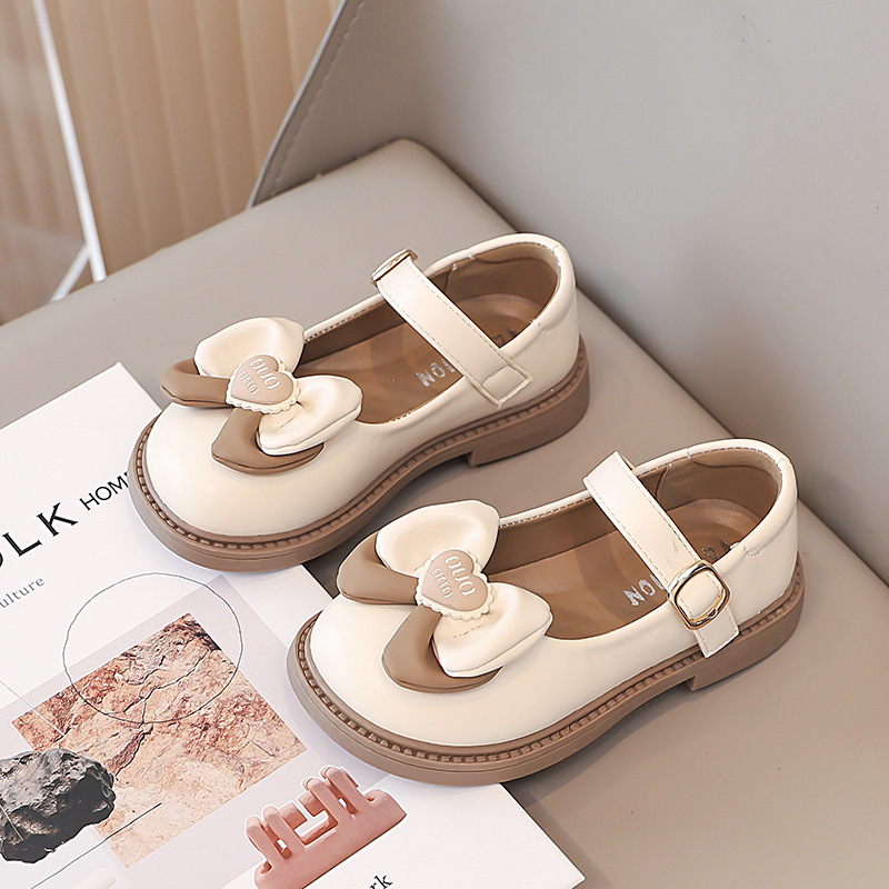 Dječje loaferice u britskom stilu, PU gornji dio, uložak od umjetnog krzna, gumena potplat, Velcro zatvaranje, unisex