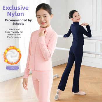 Lányoknak készült gyerekek táncruházata – fő anyag: nylon; anyag: poliészter; 8+ éveseknek; téli 2025