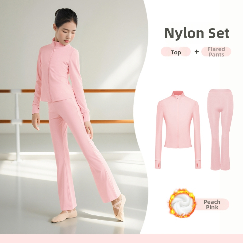 Lányoknak készült gyerekek táncruházata – fő anyag: nylon; anyag: poliészter; 8+ éveseknek; téli 2025